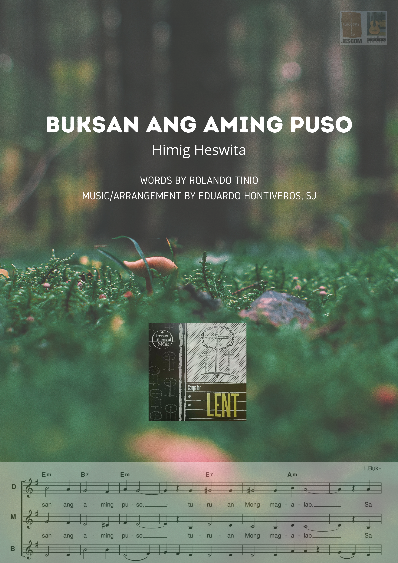 Buksan Ang Aming Puso – Music Sheet