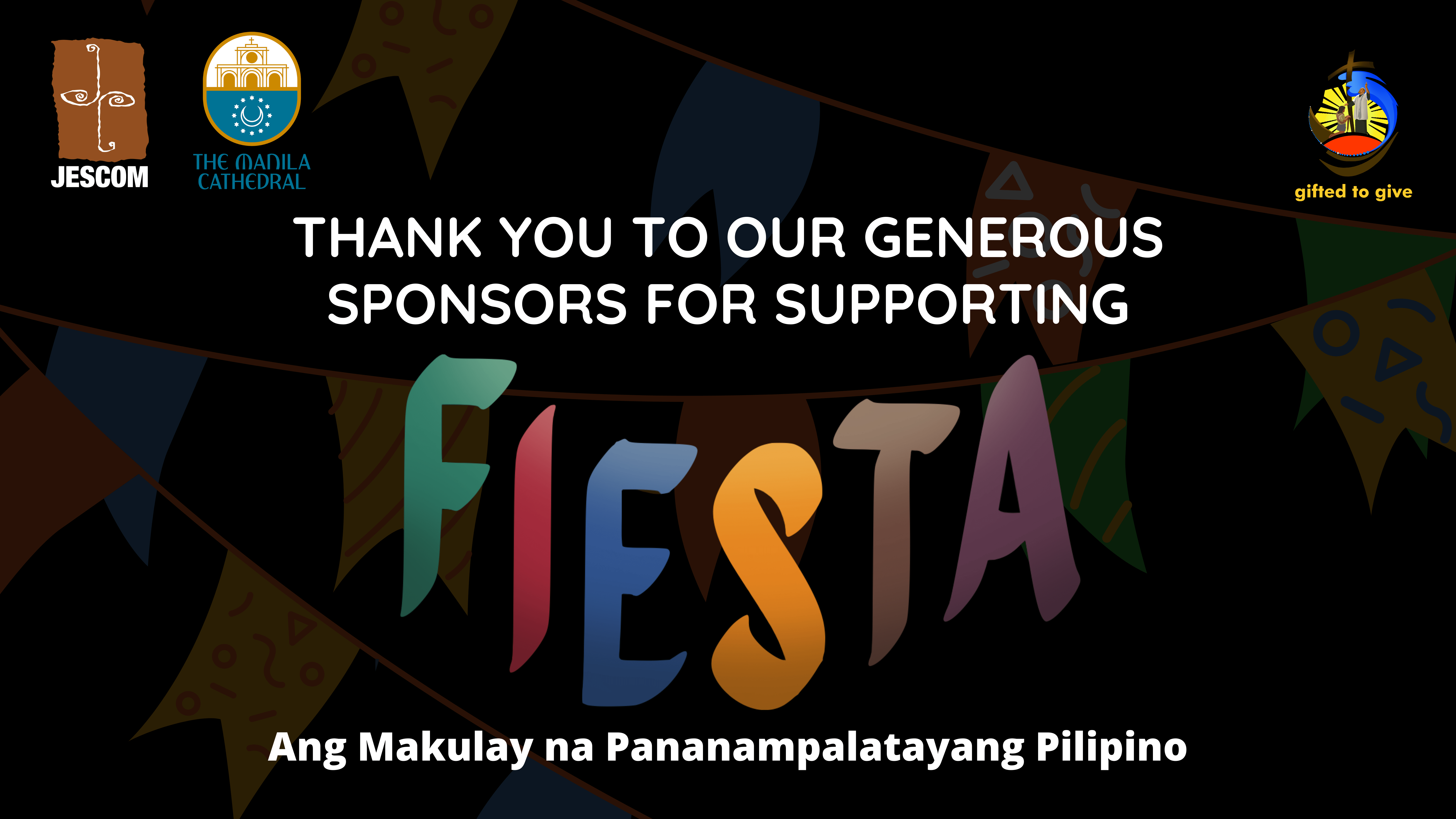 Thank You, “Fiesta” Sponsors!
