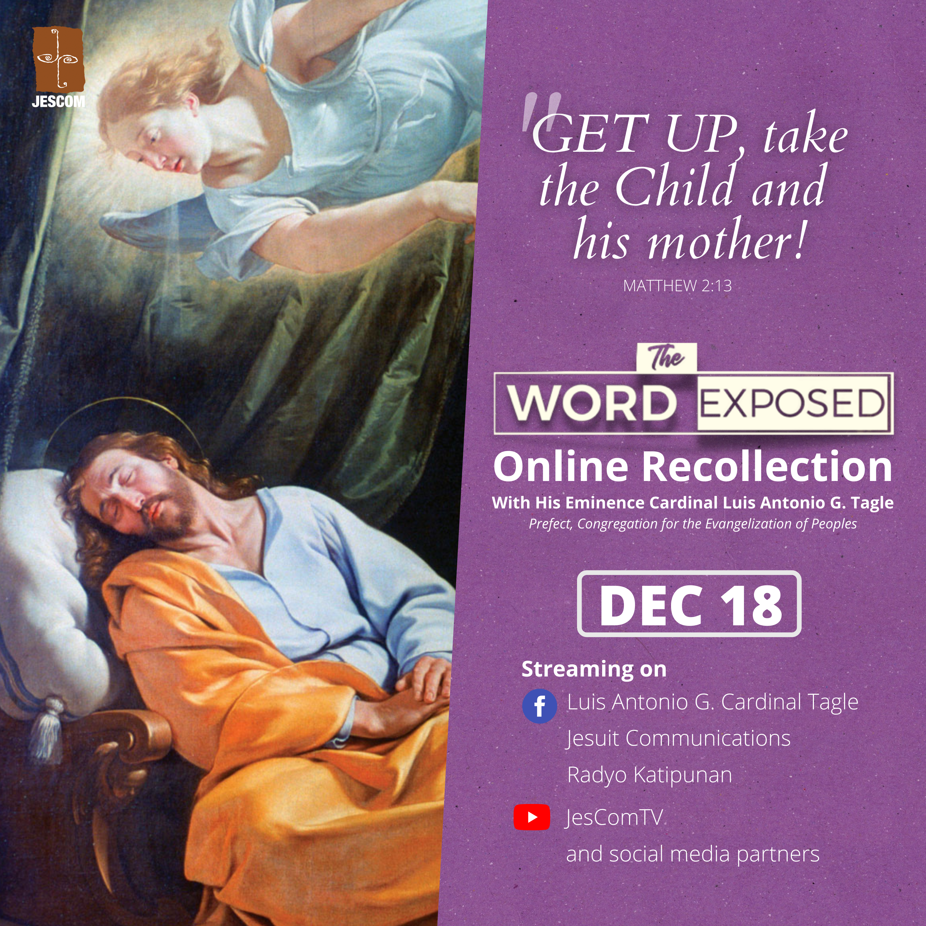 Walking with St.Joseph: The Word Exposed’s Advent Recollection