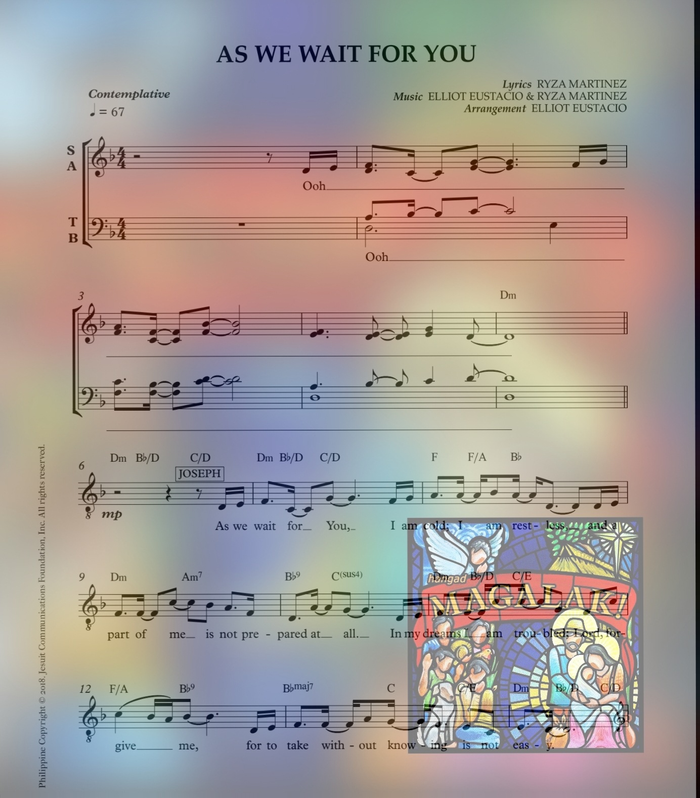 AS WE WAIT FOR YOU – Music Sheet
