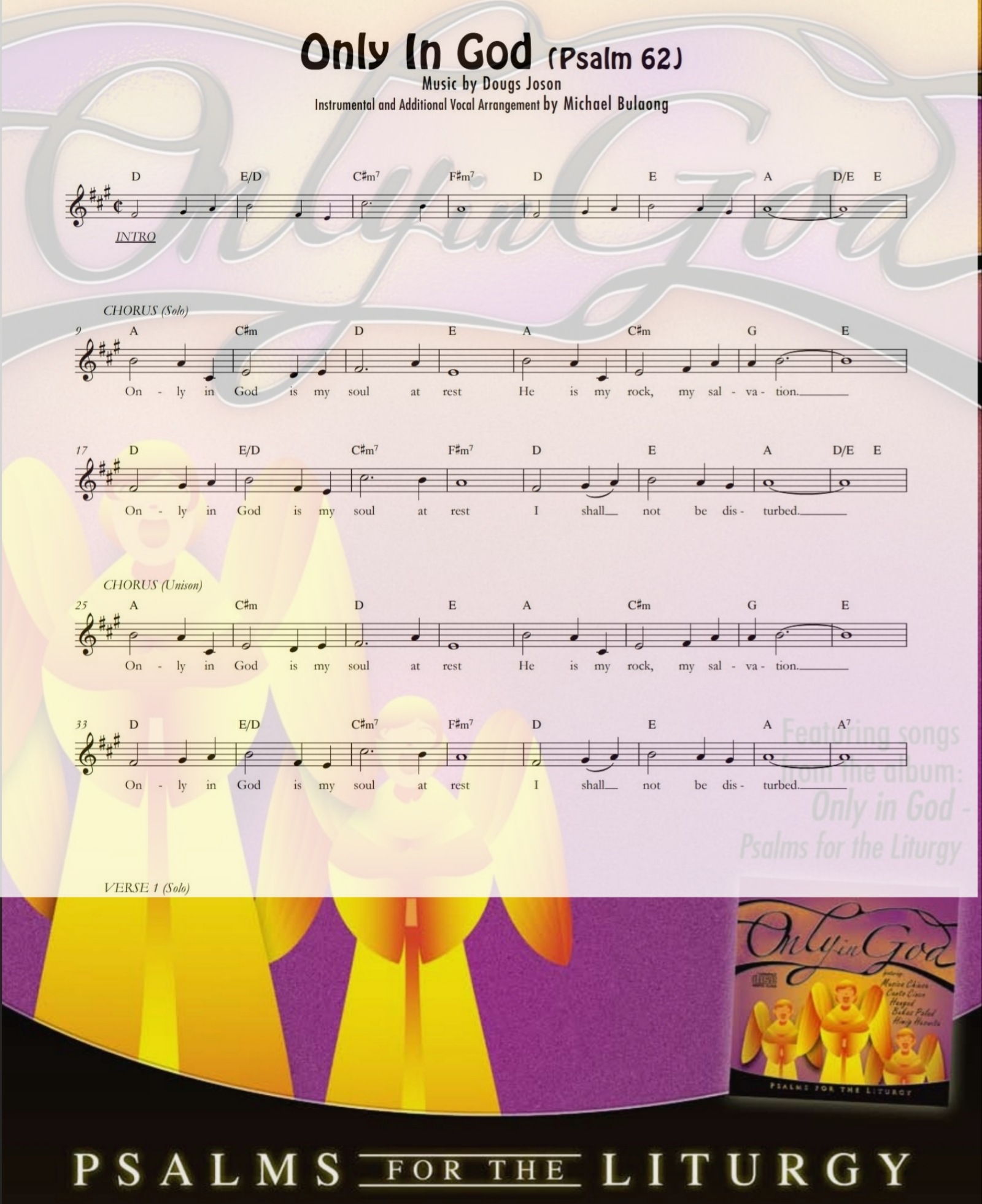 ONLY IN GOD – Music Sheet