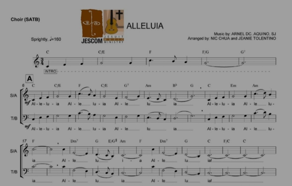 ALLELUIA by Arnel Aquino, SJ