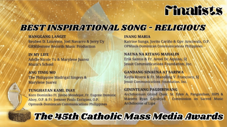 JMM Receives Nominations for the 45th Catholic Mass Media Awards