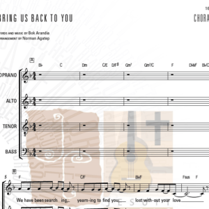 BRING US BACK TO YOU - Music Sheet