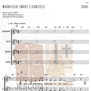 MAGNIFICAT (Mary's Canticle) - Music sheet
