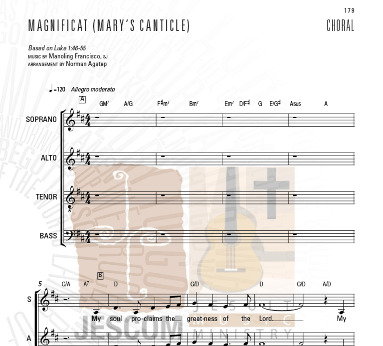 JesCom Philippines | MAGNIFICAT (Mary’s Canticle) – Music sheet