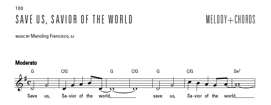 SAVE US SAVIOUR OF THE WORLD – LFL – Music Sheet