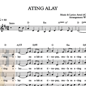 ATING ALAY - Music Sheet