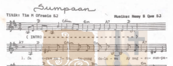 SUMPAAN - Music Sheet