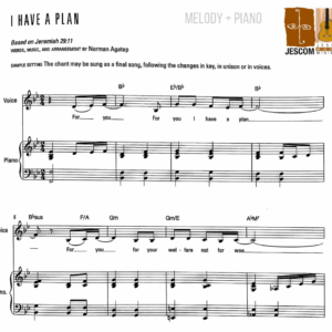 I HAVE A PLAN - Music Sheet