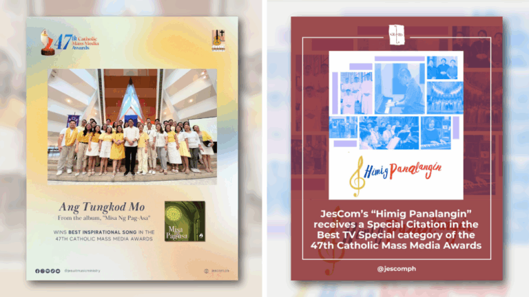 JesCom and JMM receive honors at the 47th Catholic Mass Media Awards