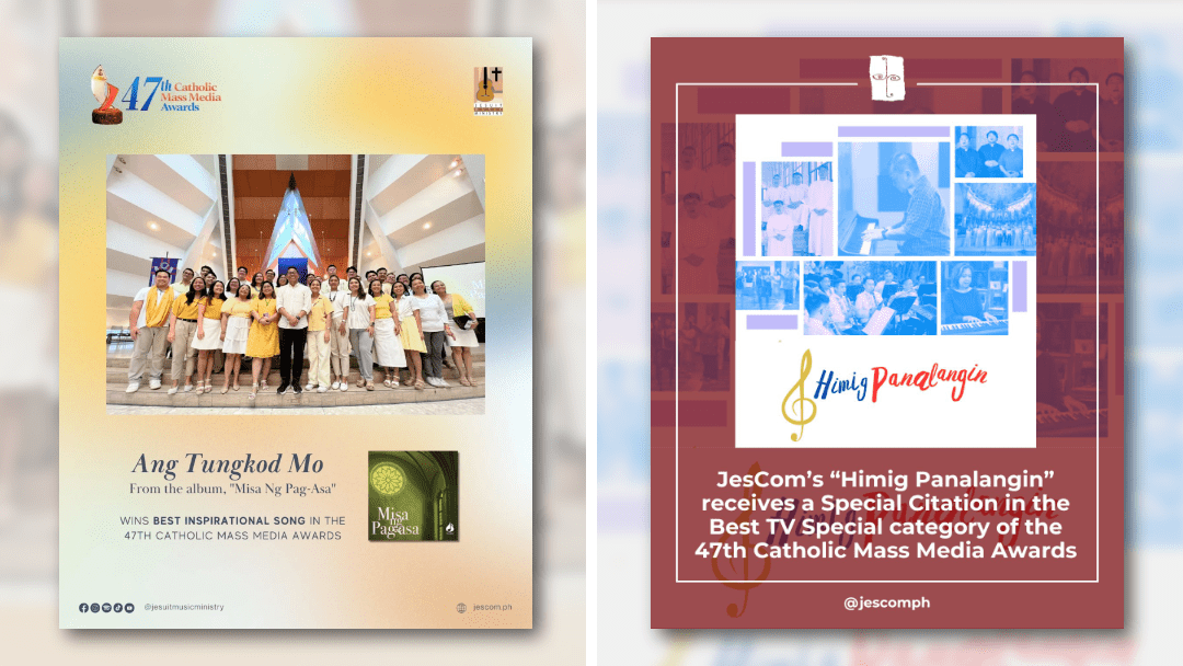 JesCom and JMM receive honors at the 47th Catholic Mass Media Awards