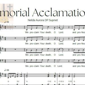 MEMORIAL ACCLAMATION A BY D. DP SUPNET - Music Sheet
