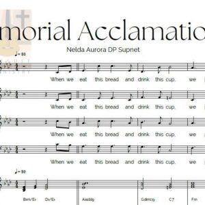 MEMORIAL ACCLAMATION B BY D. DP SUPNET - Music Sheet