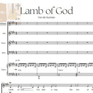 LAMB OF GOD BY VON DE GUZMAN - Music Sheet