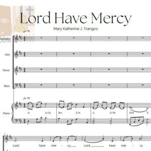 LORD HAVE MERCY BY KATHERINE TRANGCO - Music Sheet