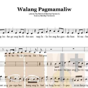 WALANG PAGMAMALIW - Music Sheet