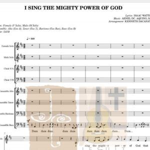 I SING THE MIGHTY POWER OF GOD - Music Sheet