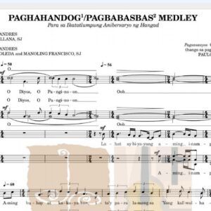 PAGHAHANDOG/PAGBABASBAS MEDLEY - Music Sheet