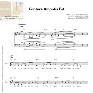 CANTARE AMANTIS EST - Music Sheet