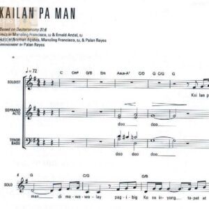 KAILAN PA MAN - Music Sheet