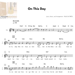 ON THIS DAY - Music Sheet