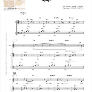 OYAYI by Gutierrez-Dacanay - Music Sheet