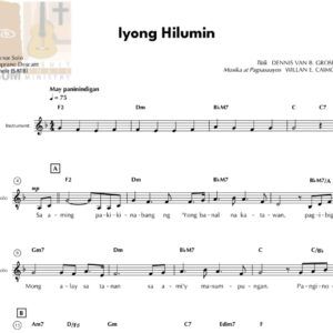 IYONG HILUMIN - Music Sheet