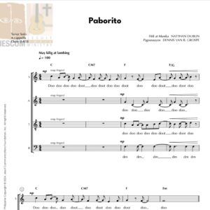 PABORITO - Music Sheet