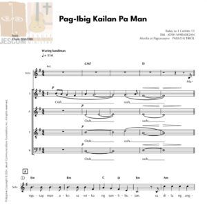 PAG-IBIG KAILAN PA MAN - Music Sheet