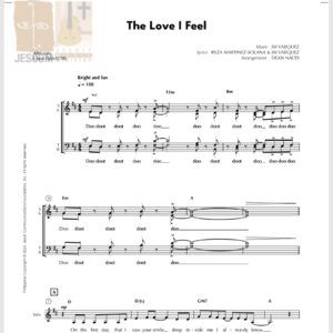 THE LOVE I FEEL - Music Sheet