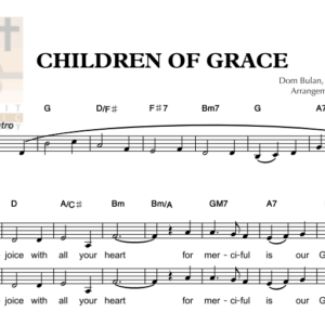 CHILDREN OF GRACE - Music Sheet
