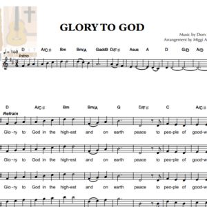 GLORY TO GOD by Dom Bulan, SJ - Music Sheet
