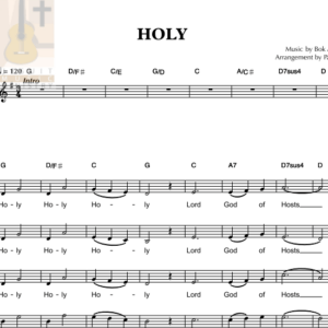 HOLY BY BOK ARANDIA, SJ -Music Sheet