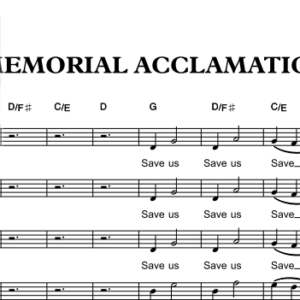 MEMORIAL ACCLAMATION by Bok Arandia, SJ - Music Sheet