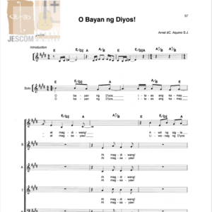 O BAYAN NG DIYOS - Music Sheet