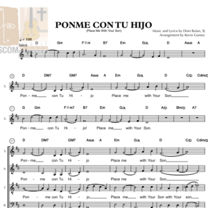 PONME CON TU HIJO - Music Sheet