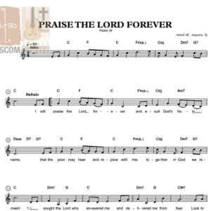 PRAISE THE LORD FOREVER - Music Sheet