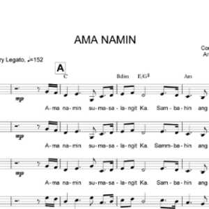 AMA NAMIN by Arnel Aquino, SJ - Music Sheet
