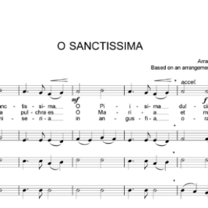 O SANCTISSIMA - Music Sheet