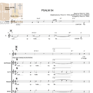 PSALM 54 - Music Sheet